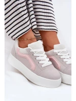 Dámské tenisky na platformě – šedé Tellnira Dámské tenisky na platformě – šedé Tellnira