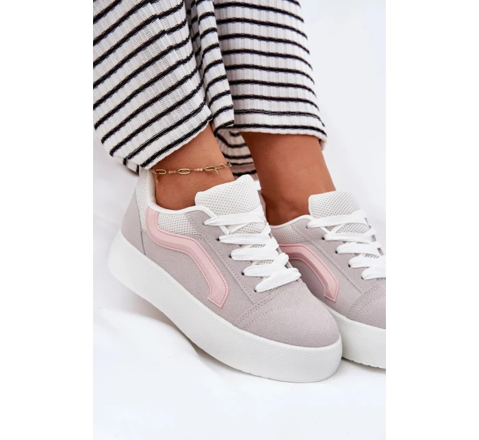 Dámské tenisky na platformě – šedé Tellnira Dámské tenisky na platformě – šedé Tellnira