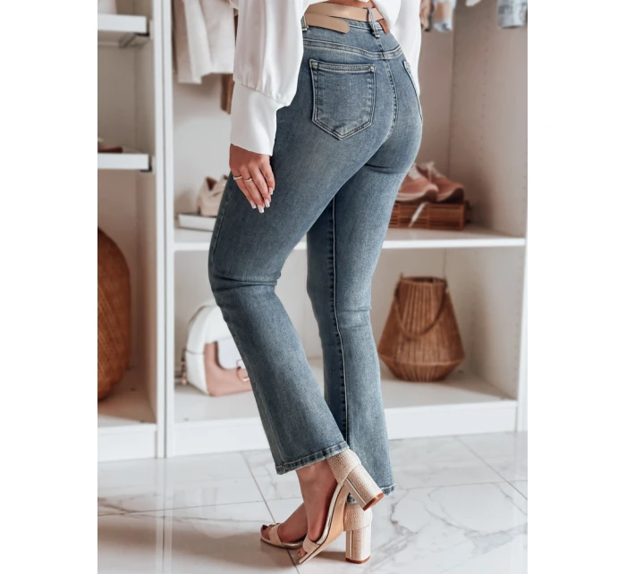 Dámské džíny do zvonu se zirkony BLINKFIT modré FashionStreet UY2449