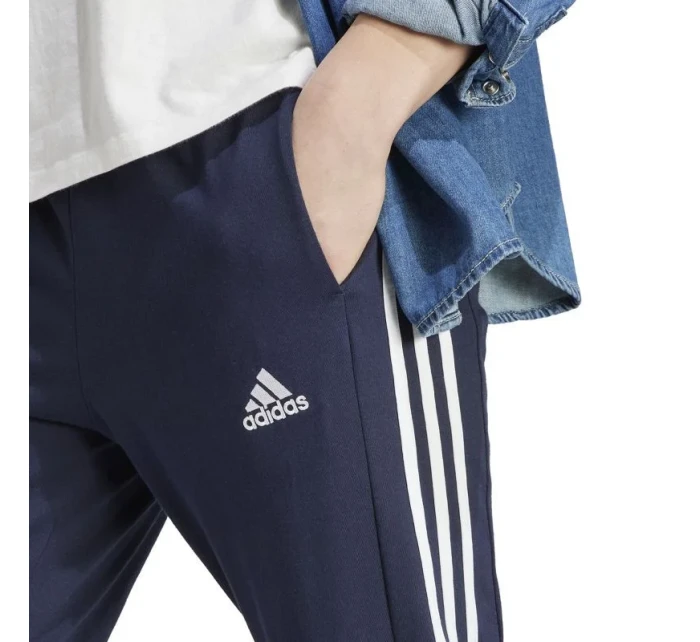 Kalhoty adidas Essentials Single Jersey Tapered Open Hem 3-Stripes M IC0045 Kalhoty adidas Essentials Single Jersey Tapered Open Hem 3-Stripes M IC0045