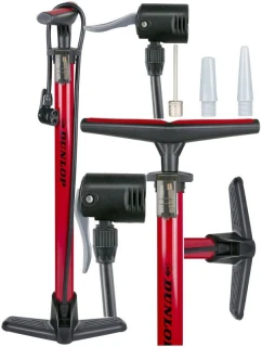 DUNLOP BIKE PUMP 174psi (12bar) RED
