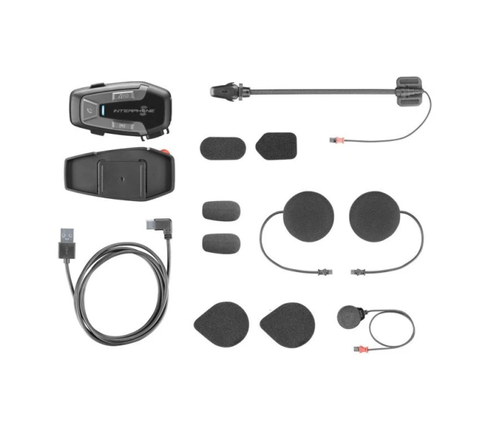 Interkom pro motocykly INTERPHONE U-COM 6R, sada pro 1 helmu