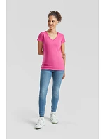 Fruit of the Loom Lady-Fit Valueweight V-Neck T Dámské tričko s výstřihem do V 16.1398 deep navy Fruit of the Loom Lady-Fit Valueweight V-Neck T Dámské tričko s výstřihem do V 16.1398 deep navy