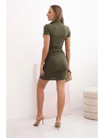 Dámská bavlněná španělská sukýnka s krátkým rukávem modrá Dámská bavlněná španělská sukýnka s krátkým rukávem modrá