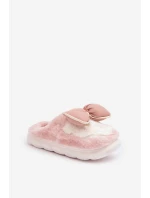 Pantofle S Mašlí Růžové model 21681735 - Boto Pantofle S Mašlí Růžové model 21681735 - Boto