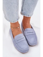 Semišové Dámské Mokasíny Big Star model 21693799 Modré - Big Star Shoes Semišové Dámské Mokasíny Big Star model 21693799 Modré - Big Star Shoes