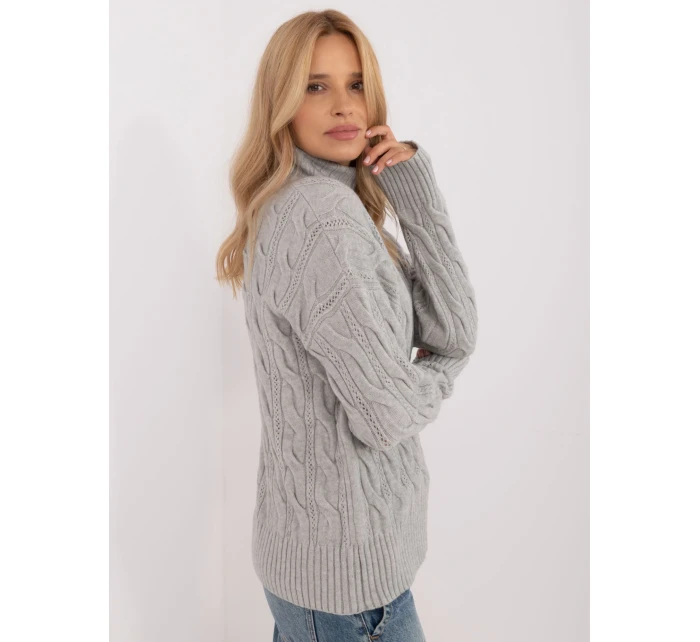 Sweter AT SW model 20463705 szary - FPrice Sweter AT SW model 20463705 szary - FPrice