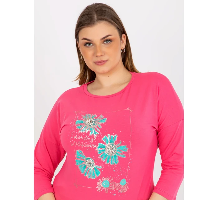 Dámská halenka RV BZ 8457.47P růžová - FPrice Dámská halenka RV BZ 8457.47P růžová - FPrice