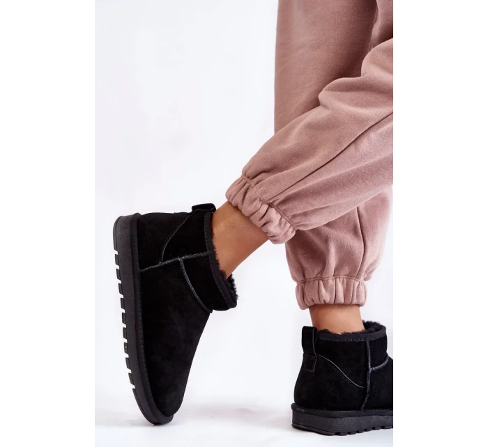 Dámské semišové nízké boty do sněhu Černe Shelie Dámské semišové nízké boty do sněhu Černe Shelie