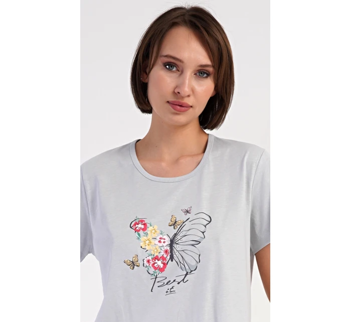 Dámské domácí šaty s krátkým rukávem Amelia