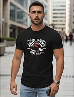 Pánské tričko s potiskem pro automobilový průmysl černé FashionStreet NX5087R