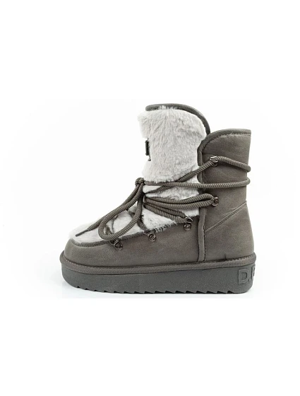 snow boots dámské zimní módní model 21405954 zateplené šedé dámské - D.Franklin