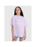 Dívčí tričko oversize s potiskem model 21436043 - 4F Dívčí tričko oversize s potiskem model 21436043 - 4F