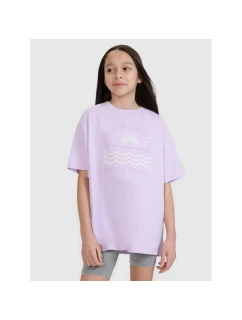 Dívčí tričko oversize s potiskem model 21436043 - 4F