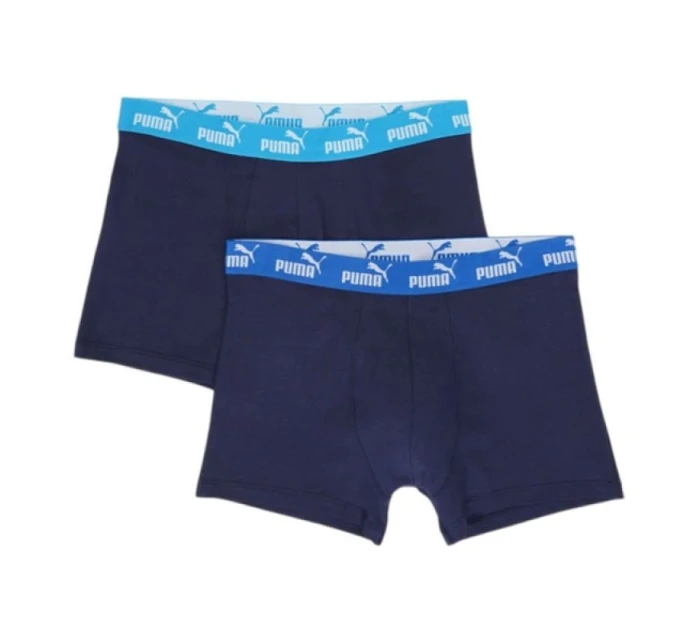 Pánské boxerky Puma 2-Pack tmavě modré z příjemné bavlny Pánské boxerky Puma 2-Pack tmavě modré z příjemné bavlny