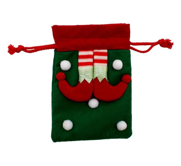 Vánoční dárková taška 20x15CM ELFA'S LEGS Vánoční dárková taška 20x15CM ELFA'S LEGS