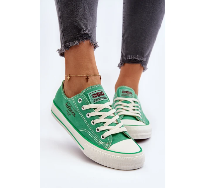 Dámské tenisky Big Star model 21649577 Zelené - Big Star Shoes Dámské tenisky Big Star model 21649577 Zelené - Big Star Shoes