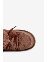 Dětské sněhule s kožíškem  hnědé model 21714089 - D.Franklin