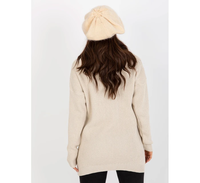 Czapka AT CZ BF model 21836654 jasny beżowy - FPrice