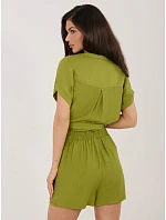 Šortky D60103M62612KA3 olivově zelená