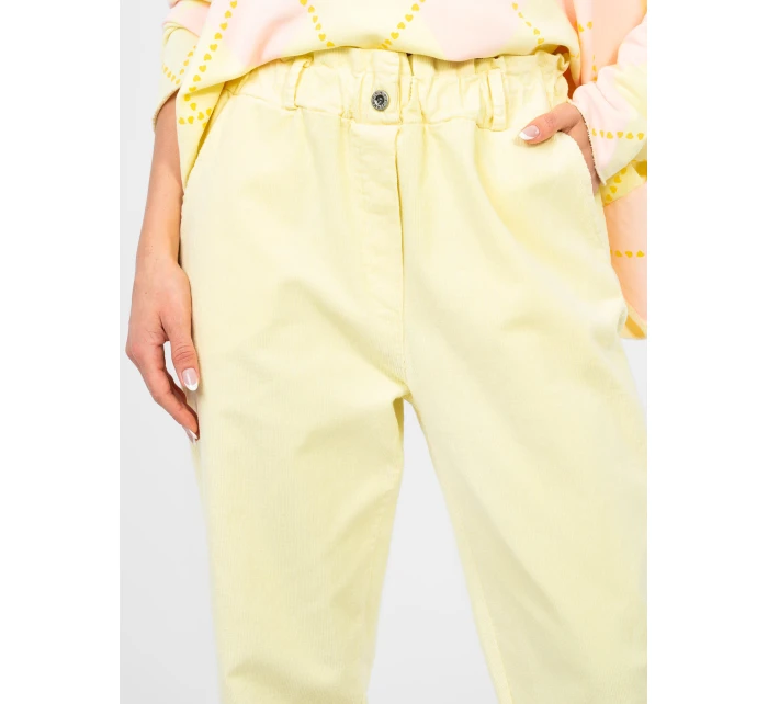Spodnie MI SP model 22011444 jasny żółty - FPrice Spodnie MI SP model 22011444 jasny żółty - FPrice