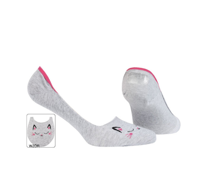 Dámské vzorované ponožky se silikonem