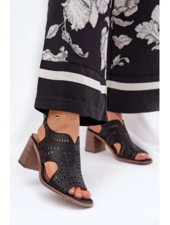 Sandály na podpatku model 211365 Step in style