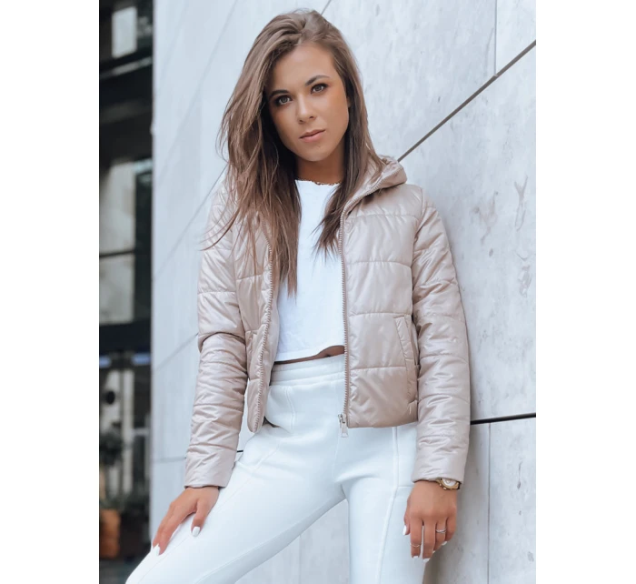 Dámská krátká prošívaná bunda SPORT HEVEN camel FashionStreet TY3711