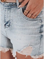 Dámské džínové šortky se zirkony A STAR modré Dstreet model 21972307 - FashionStreet Dámské džínové šortky se zirkony A STAR modré Dstreet model 21972307 - FashionStreet