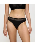 Dámská tanga Feel of Modal String 2P - BLACK - černá 0004 - TRIUMPH Dámská tanga Feel of Modal String 2P - BLACK - černá 0004 - TRIUMPH