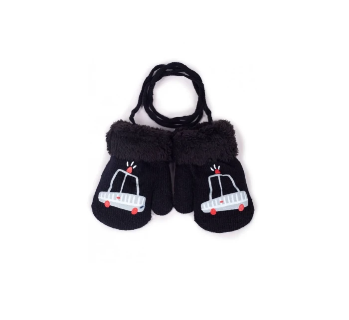 Rukavice RED-011C Kožešina s provázkem