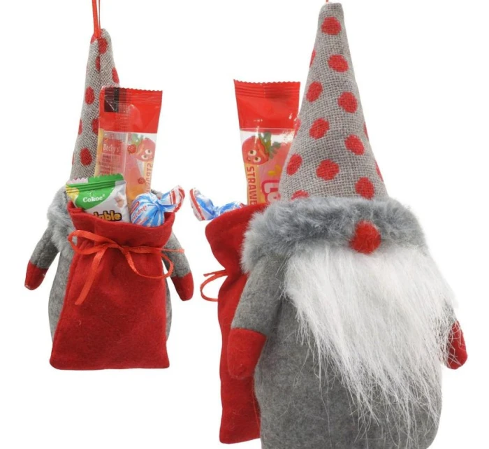 Dekorativní marshmallow s dárkovým sáčkem 20CM šedé dětské