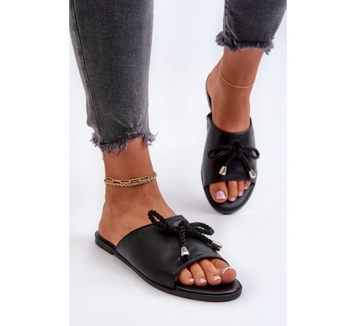 Dámské sandály z ekokože Big Star model 21653772 Černé - Big Star Shoes Dámské sandály z ekokože Big Star model 21653772 Černé - Big Star Shoes