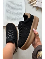 Dámské tenisky na platformě Big Star SS274761 Černé Dámské tenisky na platformě Big Star SS274761 Černé