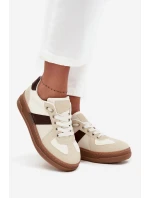 Dámské tenisky na platformě béžové model 21711957 - Boto Dámské tenisky na platformě béžové model 21711957 - Boto