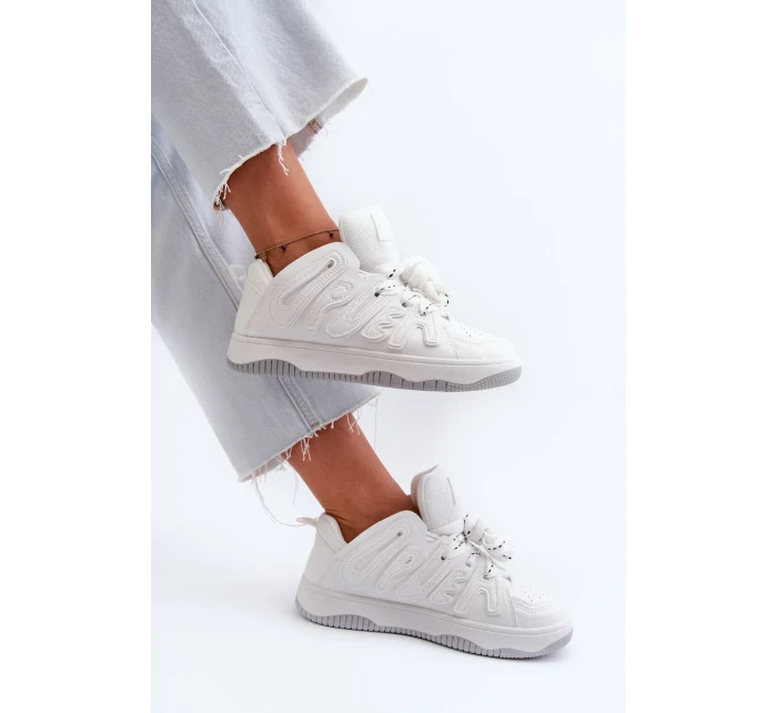 Dámské eko kožené tenisky bílé Berilla Dámské eko kožené tenisky bílé Berilla