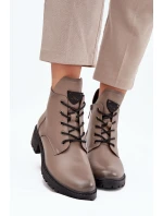 Dámské kotníkové boty na podpatku Vinceza – šedé Dámské kotníkové boty na podpatku Vinceza – šedé