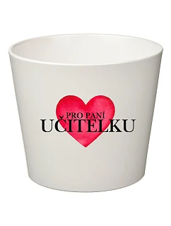 PRO PANÍ UČITELKU (SRDCE) - velký květináč 