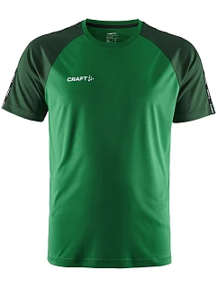 Craft Teamwear Squad Go Contrast Jersey M Pánské kontrastní sportovní tričko 82.2725 team green/ivy