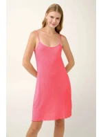 Vamp - Letní žakárová noční košile s ramínky 22902 - Vamp