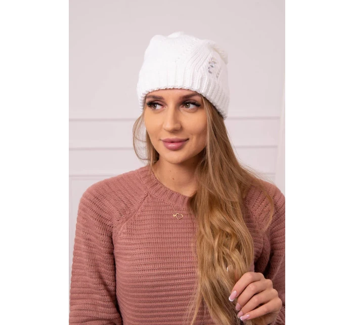 Dámská čepice Klarysa K394 bílá Dámská čepice Klarysa K394 bílá