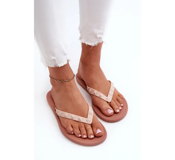 Ploché Dámské Žabky  Růžové model 21661938 - Zaxy