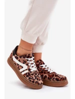 Dámské Tenisky Na Platformě Leopardí Hnědé model 21689733 - Boto Dámské Tenisky Na Platformě Leopardí Hnědé model 21689733 - Boto