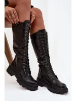 Zateplené Kozačky na Dámské Čokoládové model 21744597 - Boto