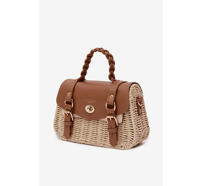 Malá Béžovo-Hnědá Taška S Pletem Marline