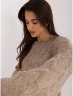 Sweter AT SW model 20470307 beżowy - FPrice Sweter AT SW model 20470307 beżowy - FPrice