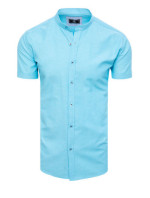 Pánská košile s krátkým rukávem Dstreet KX1000 Sky Blue