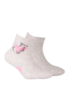 PONOŽKY TENKÉ BARVY 2-6 LETÉ DÍVKY PALEC 21-23