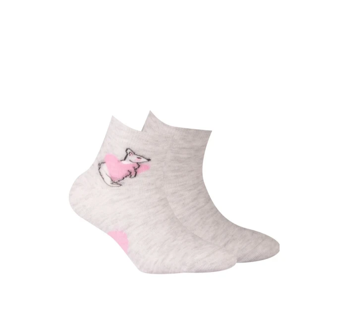 PONOŽKY TENKÉ BARVY 2-6 LETÉ DÍVKY PALEC 21-23