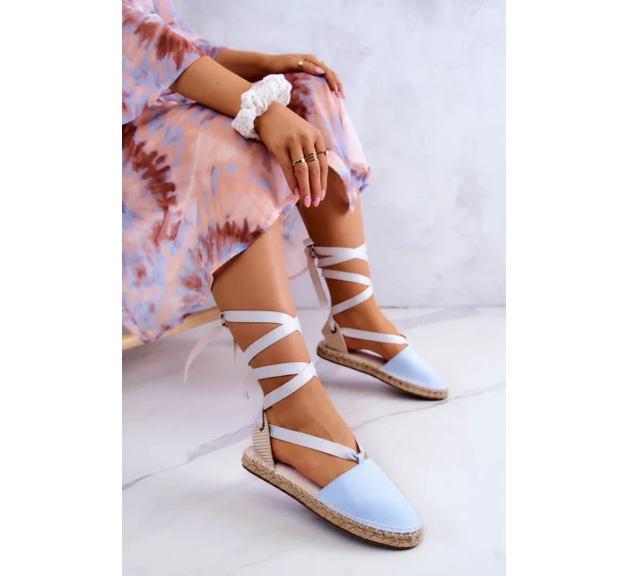 Dámské elegantní espadrilky Big Star - světle modré
